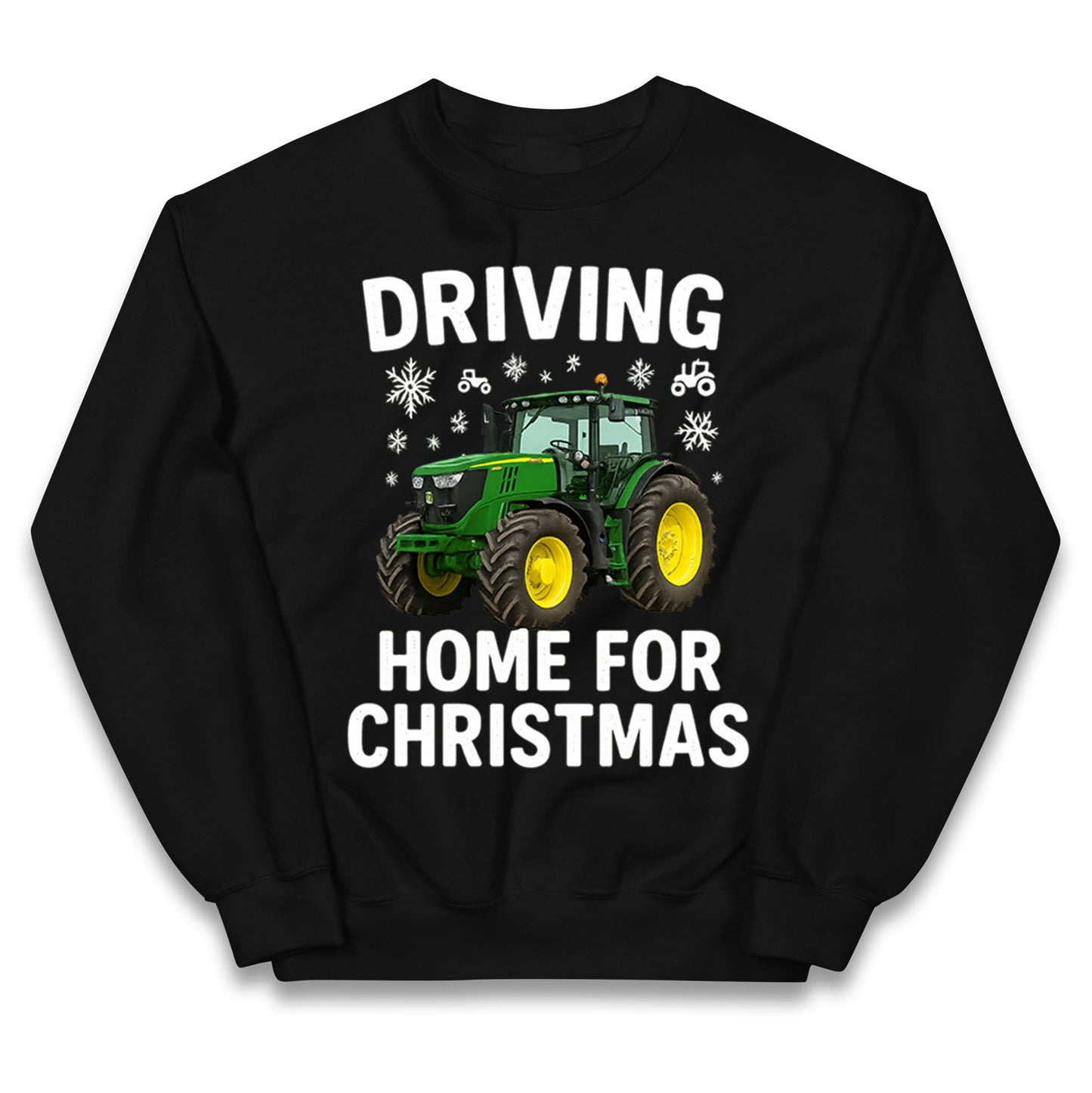 John Deere Tractor Christmas Kids Jumper