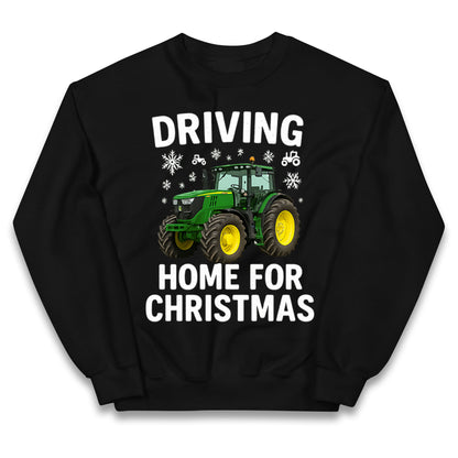 John Deere Tractor Christmas Kids Jumper