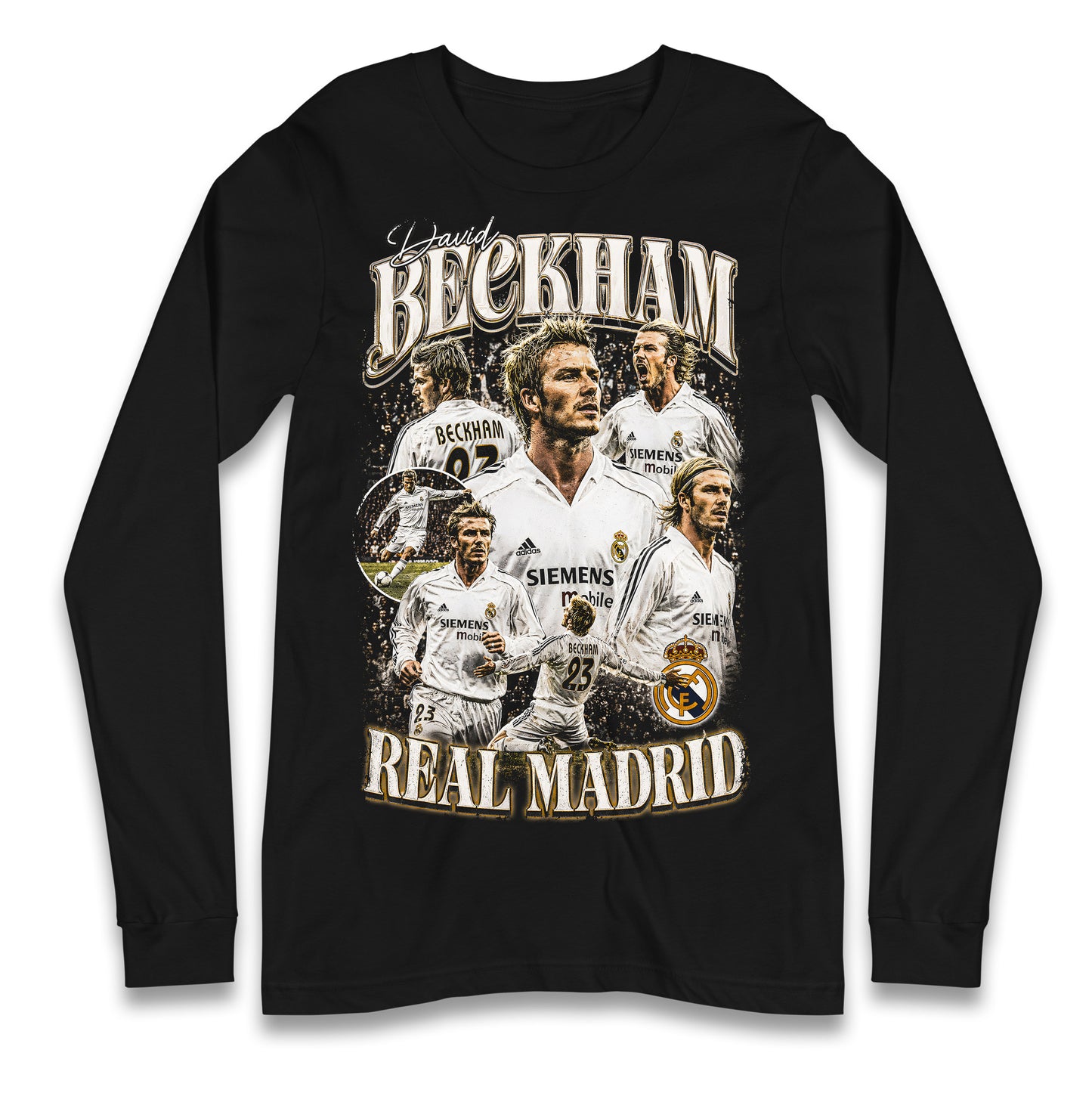 David Beckham Bootleg Longsleeve T Shirt