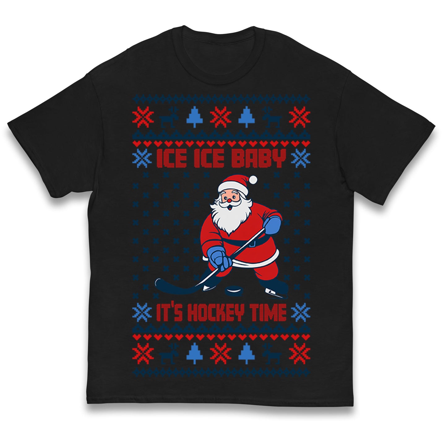 Hockey Christmas Kids T Shirt