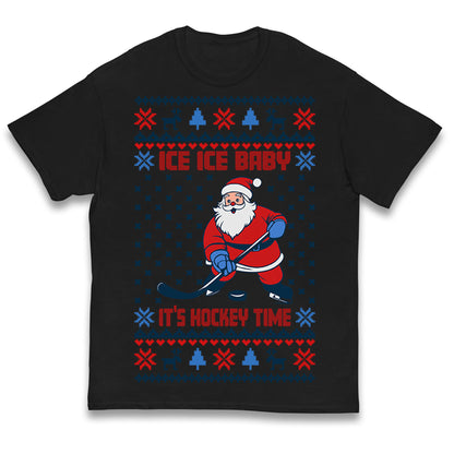 Hockey Christmas Kids T Shirt