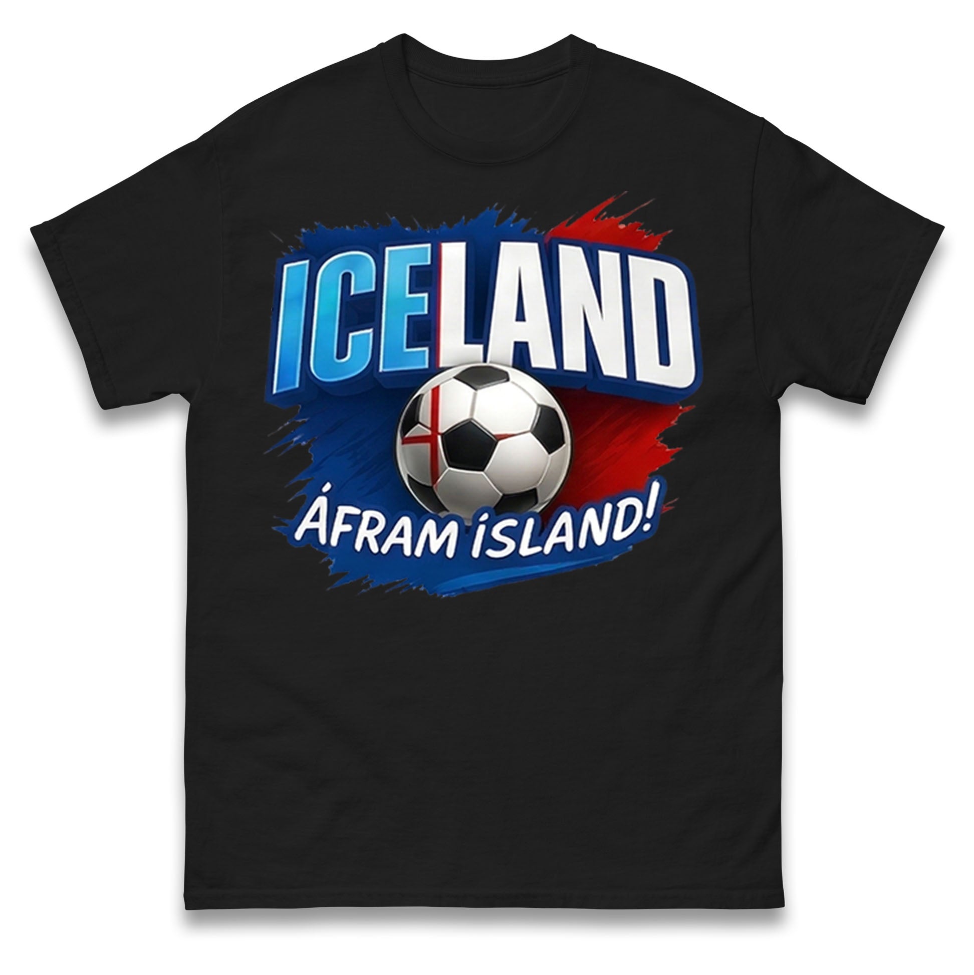 Iceland Retro World Cup T Shirt 