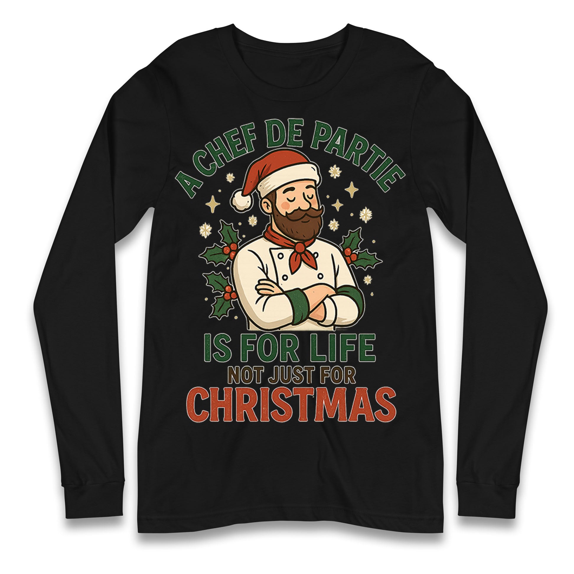 Chef De Partie Christmas Longsleeve T Shirt