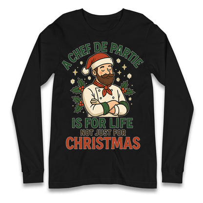 Chef De Partie Christmas Longsleeve T Shirt