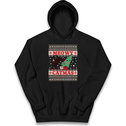 Christmas Cat Kids Hoodie