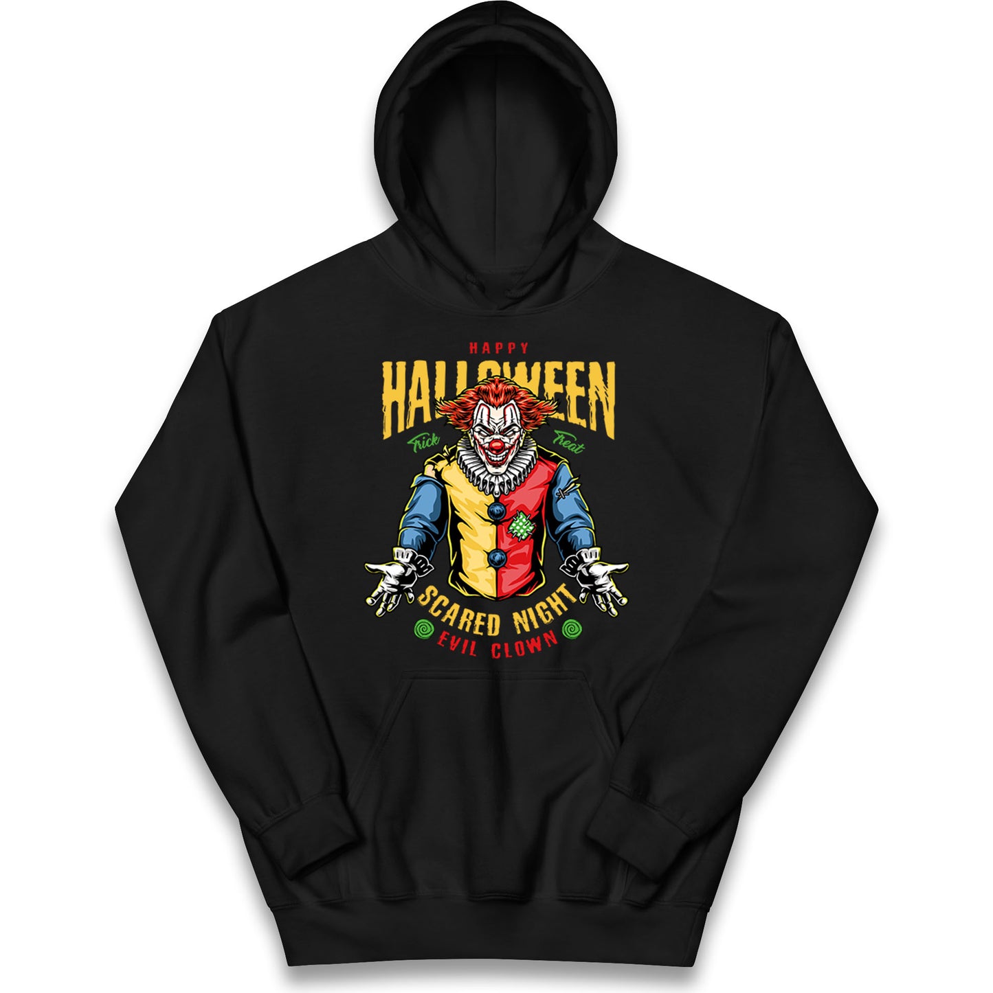 Halloween Clown Kids Hoodie