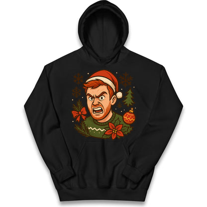 Angry Ginge Christmas Kids Hoodie
