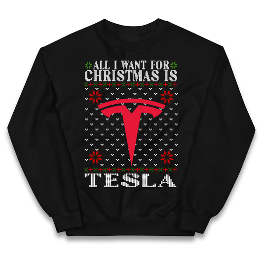 tesla christmas jumper