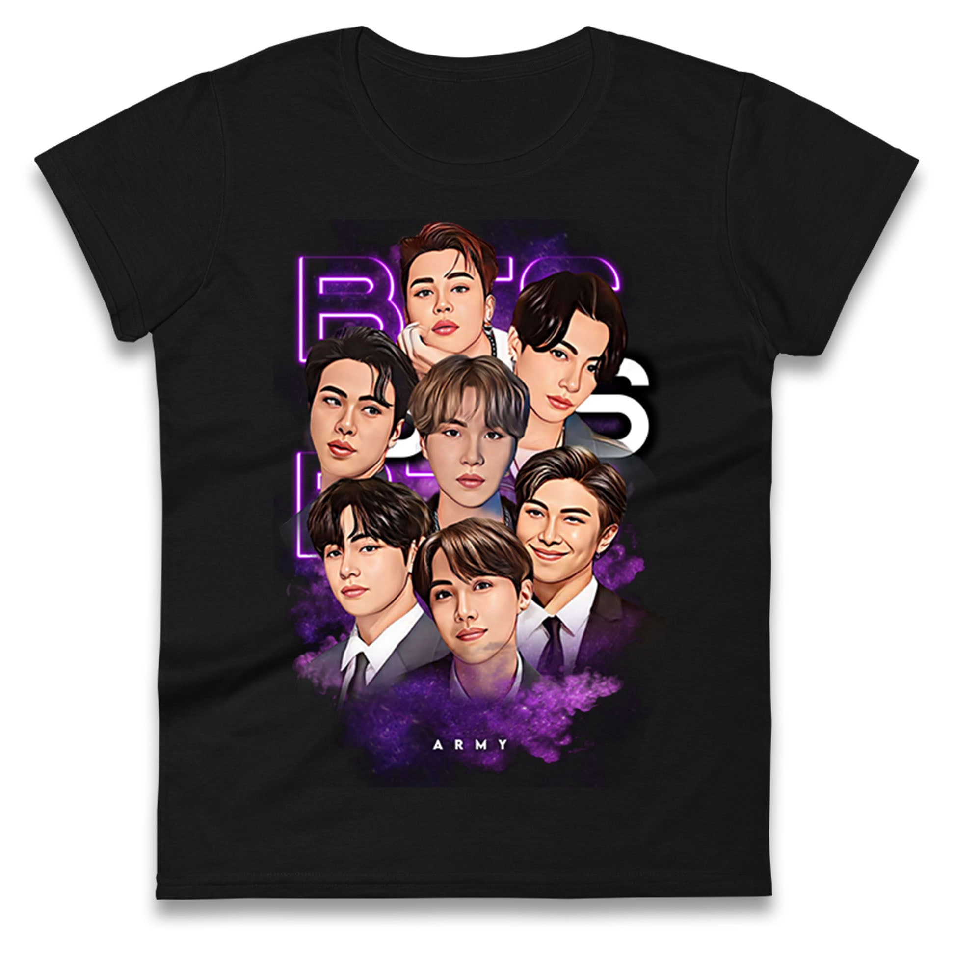 BTS K POP Ladies T Shirt