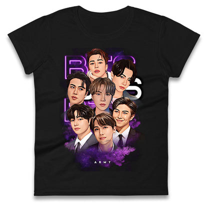 BTS K POP Ladies T Shirt