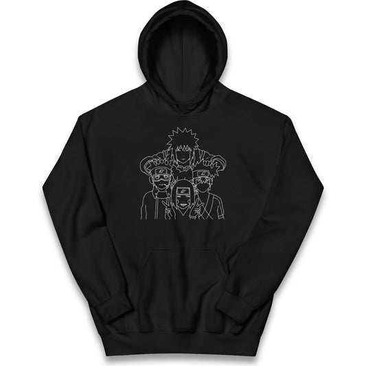 Naruto Shippuden Hoodie Minato Namikaze Kakashi Hatake Obito Uchiha Rin Nohara Top