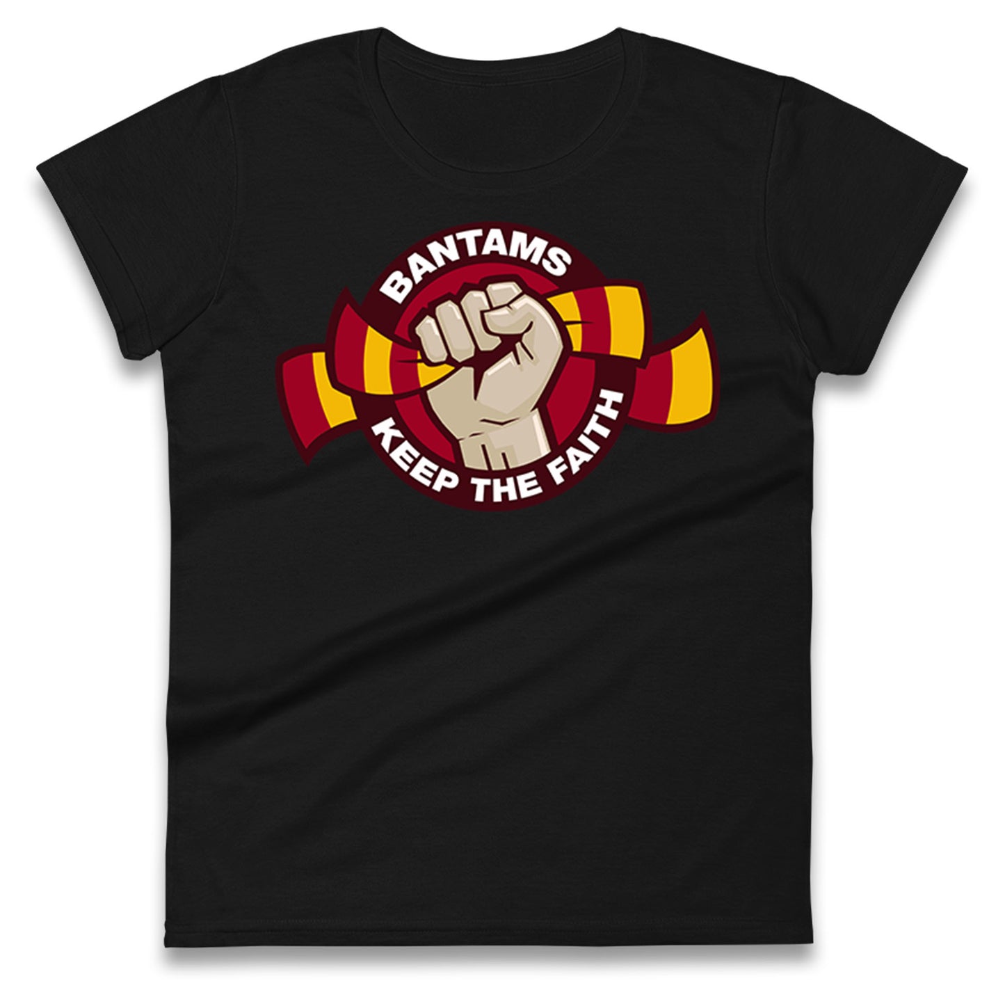 Bradford City Football Ladies T Shirt