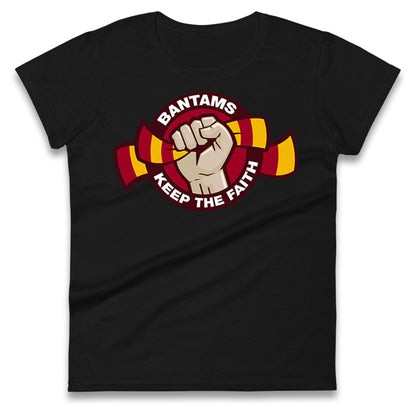 Bradford City Football Ladies T Shirt