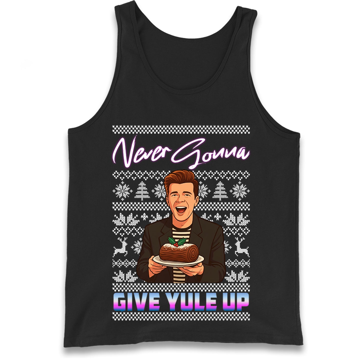 Rick Astley Christmas Tank Top