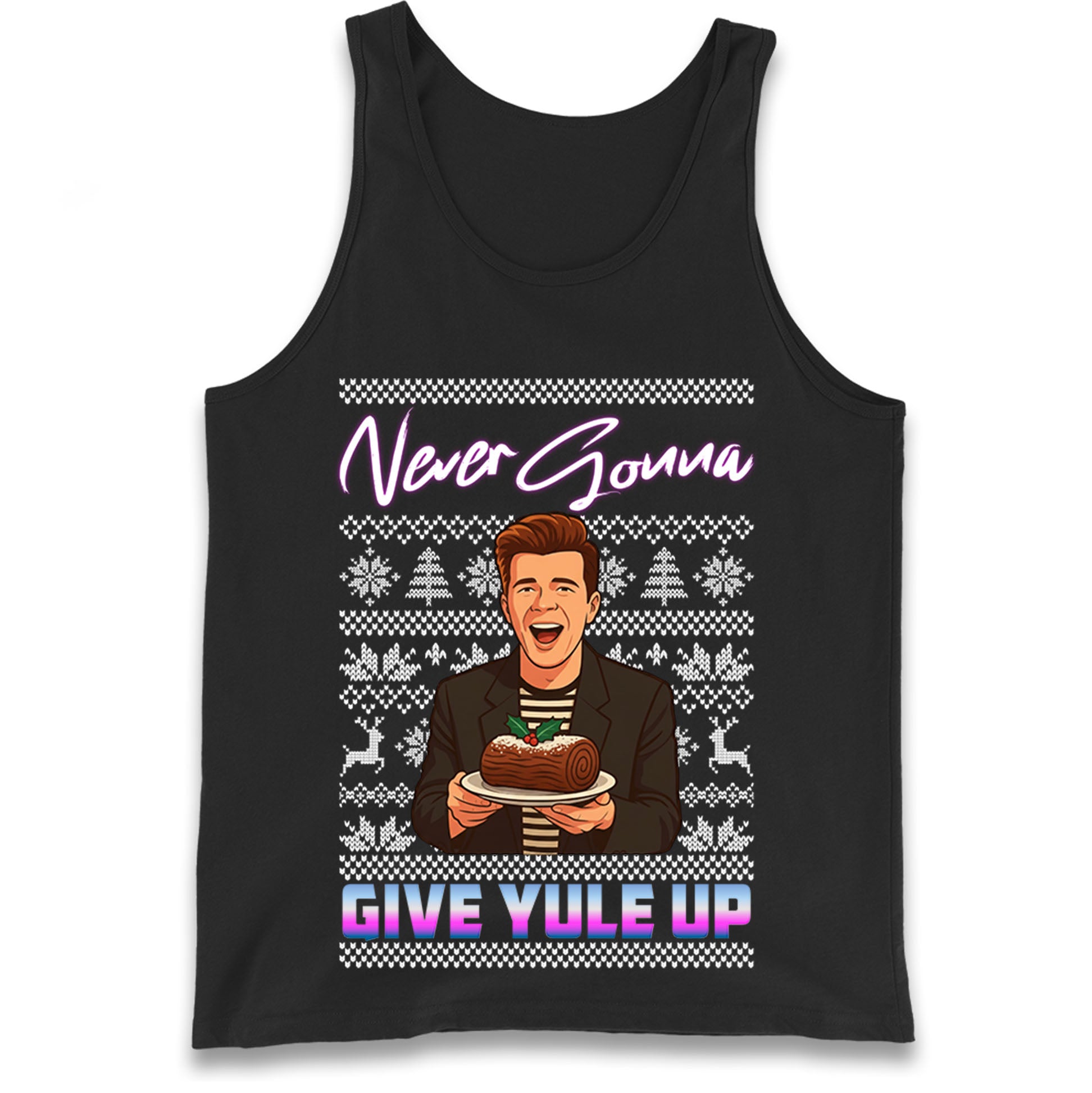 Rick Astley Christmas Tank Top