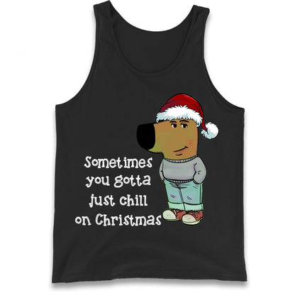 christmas chill guy tank top