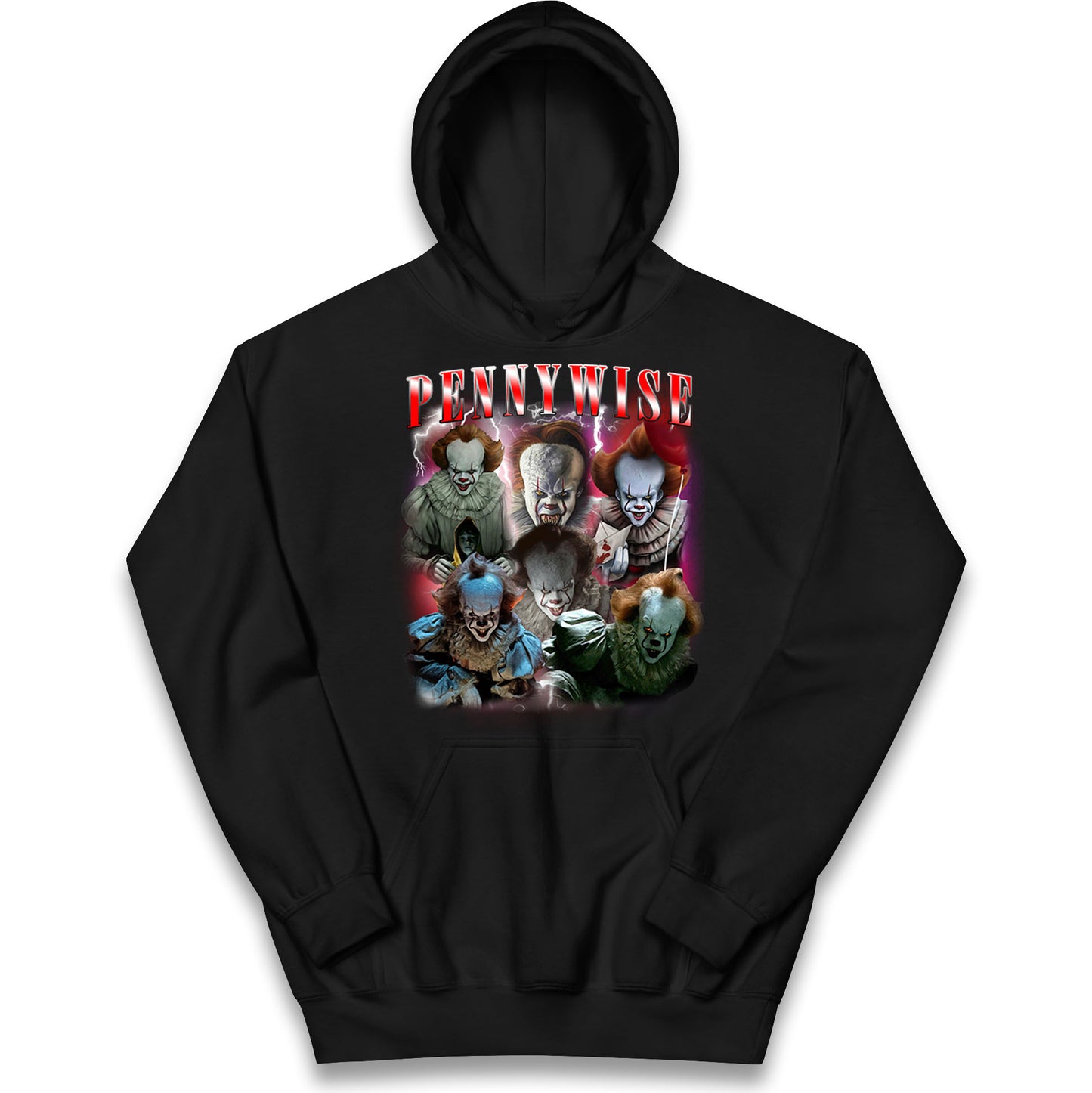 The Clown Pennywise Scary Halloween Bootleg Kids Hoodie