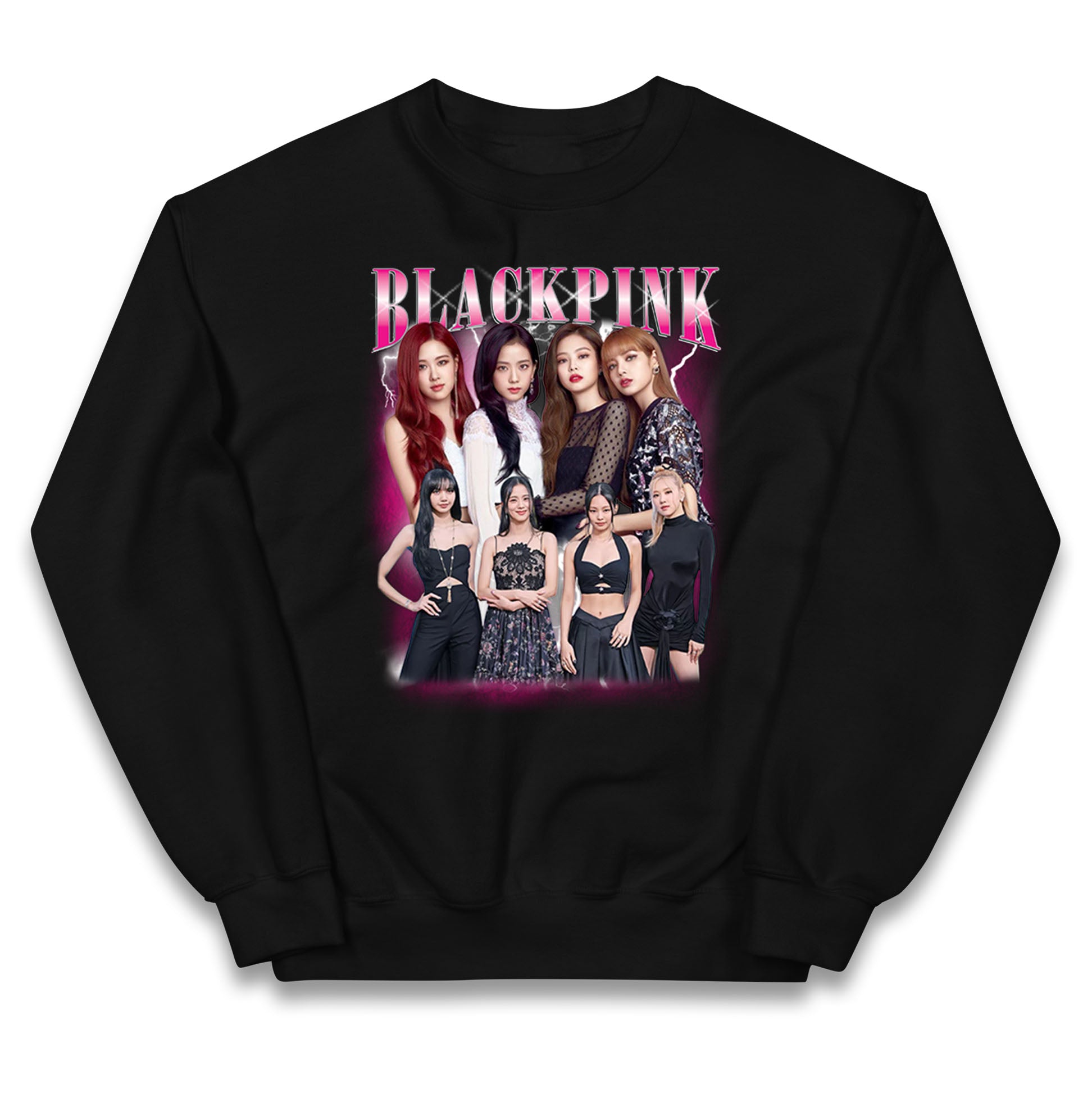 Black Pink Kids Jumper