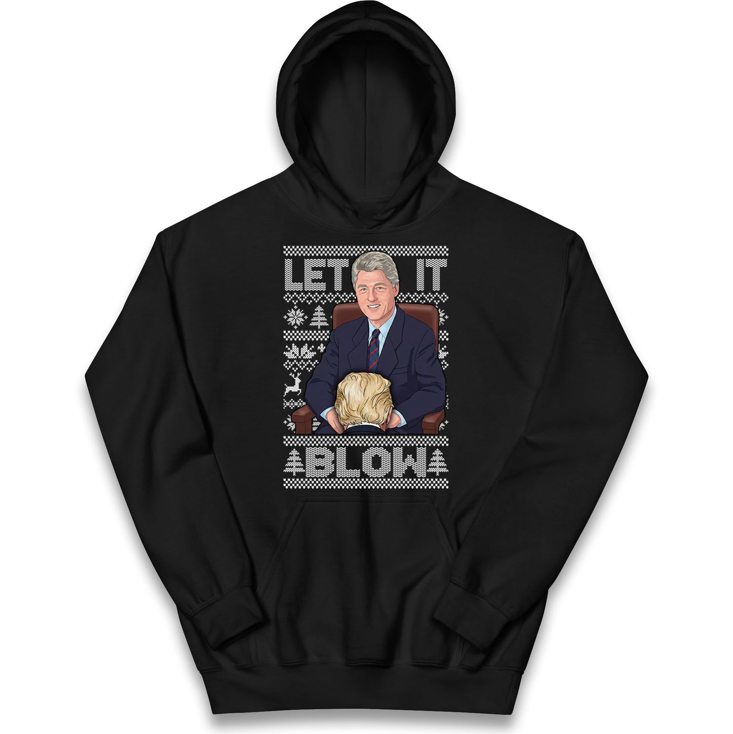 Bill Clinton Christmas Kids Hoodie
