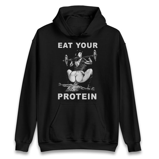 Breakfast Of Champions Eat Your Protein SarcasticHoodie