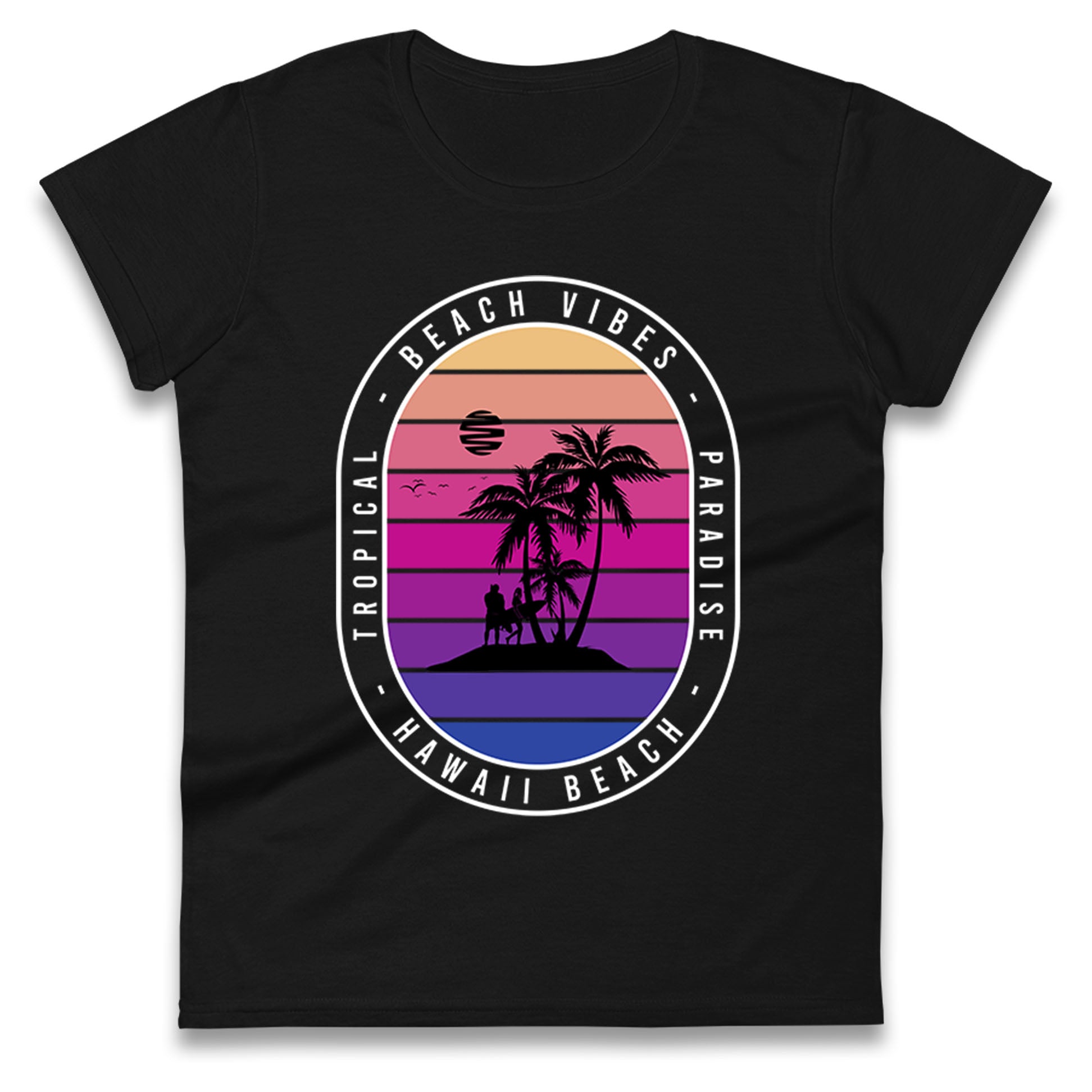 Hawaii Beach Ladies T Shirt