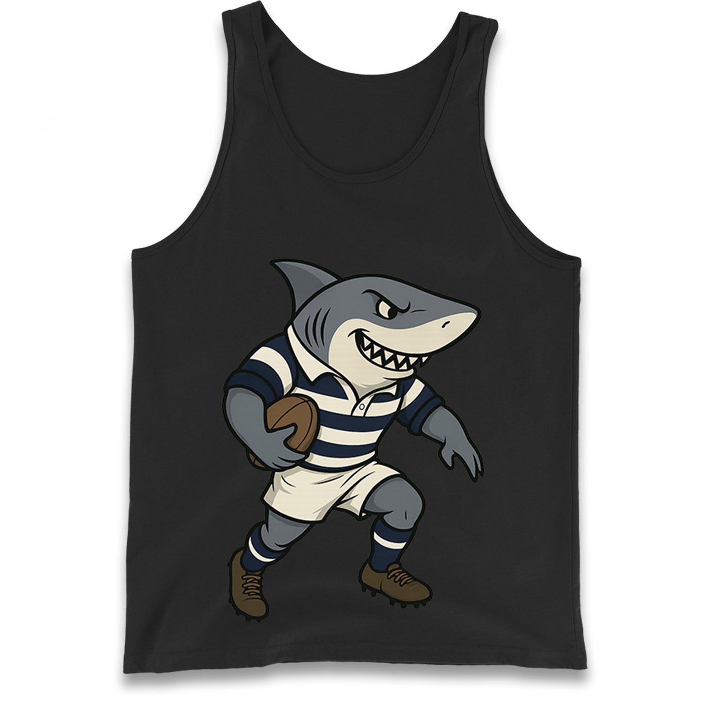 Retro Sale Sharks Rugby Union Tank Top