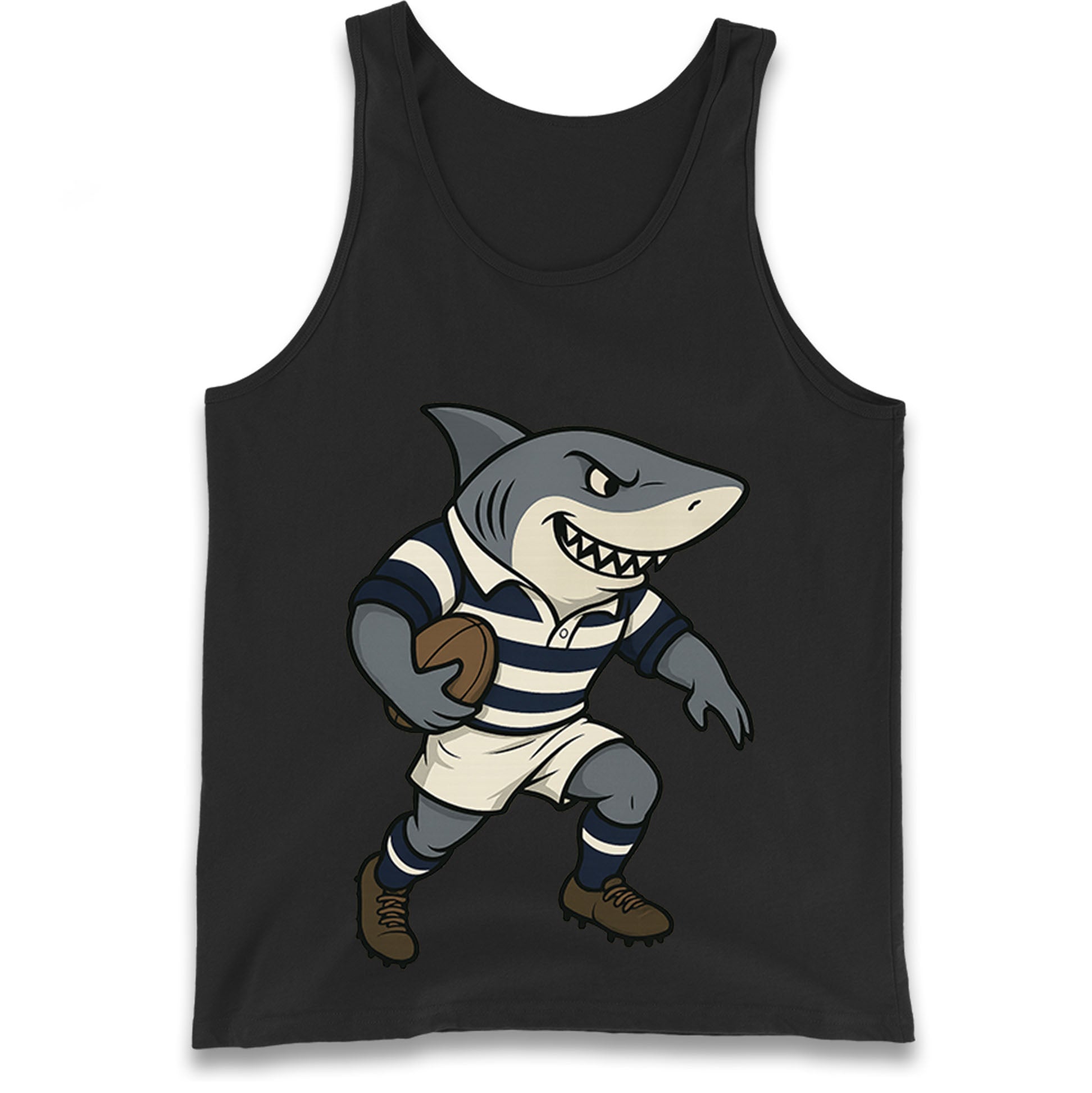 Retro Sale Sharks Rugby Union Tank Top