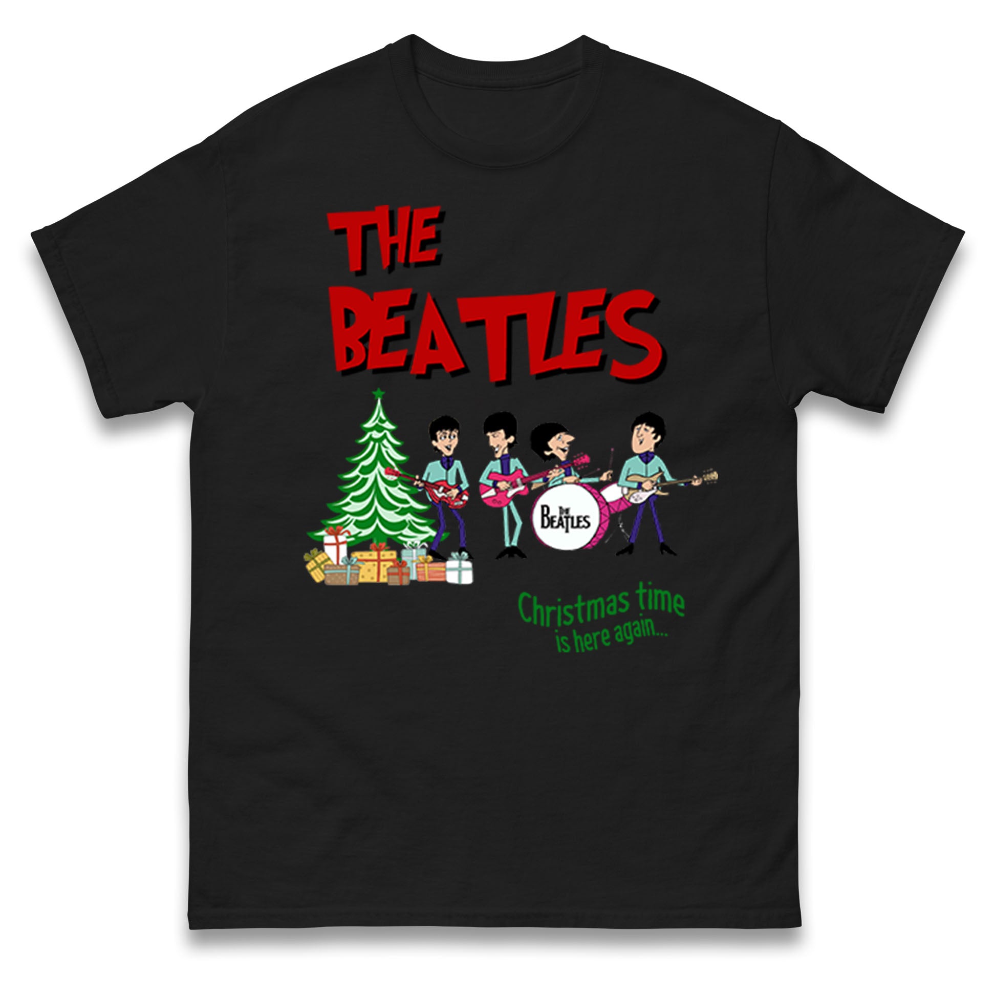 The Beatles Christmas T-Shirt | Shop For Beatles Clothes – Spoofytees