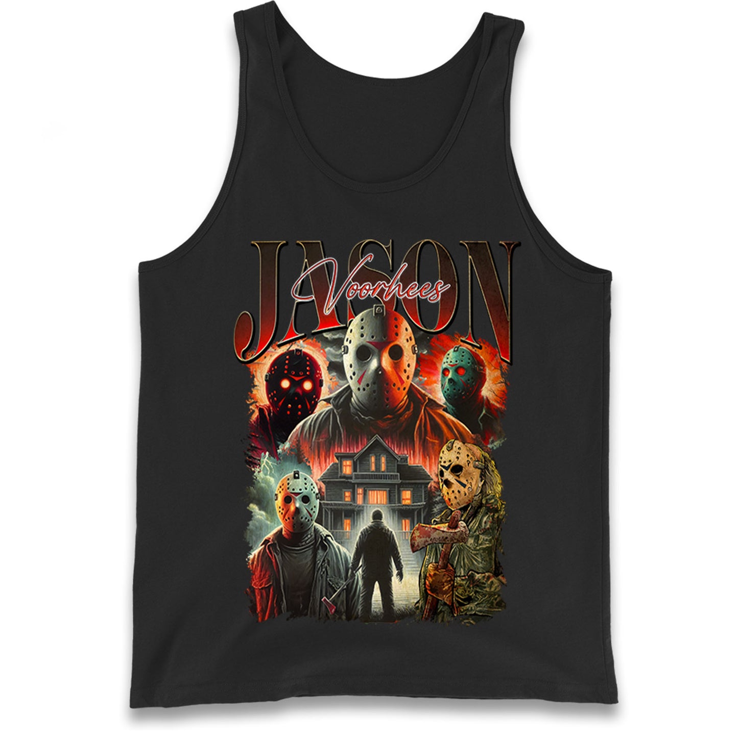 Jason voorhees scary Halloween Bootleg Tank Top