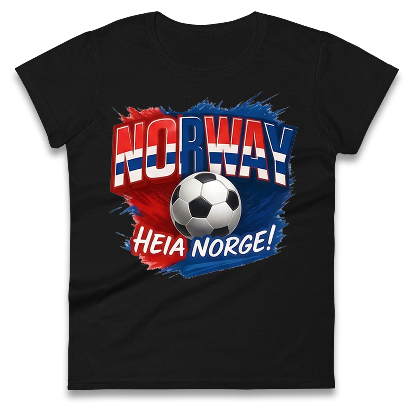 Norway Retro World Cup Ladies T Shirt