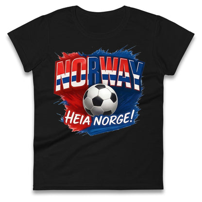 Norway Retro World Cup Ladies T Shirt