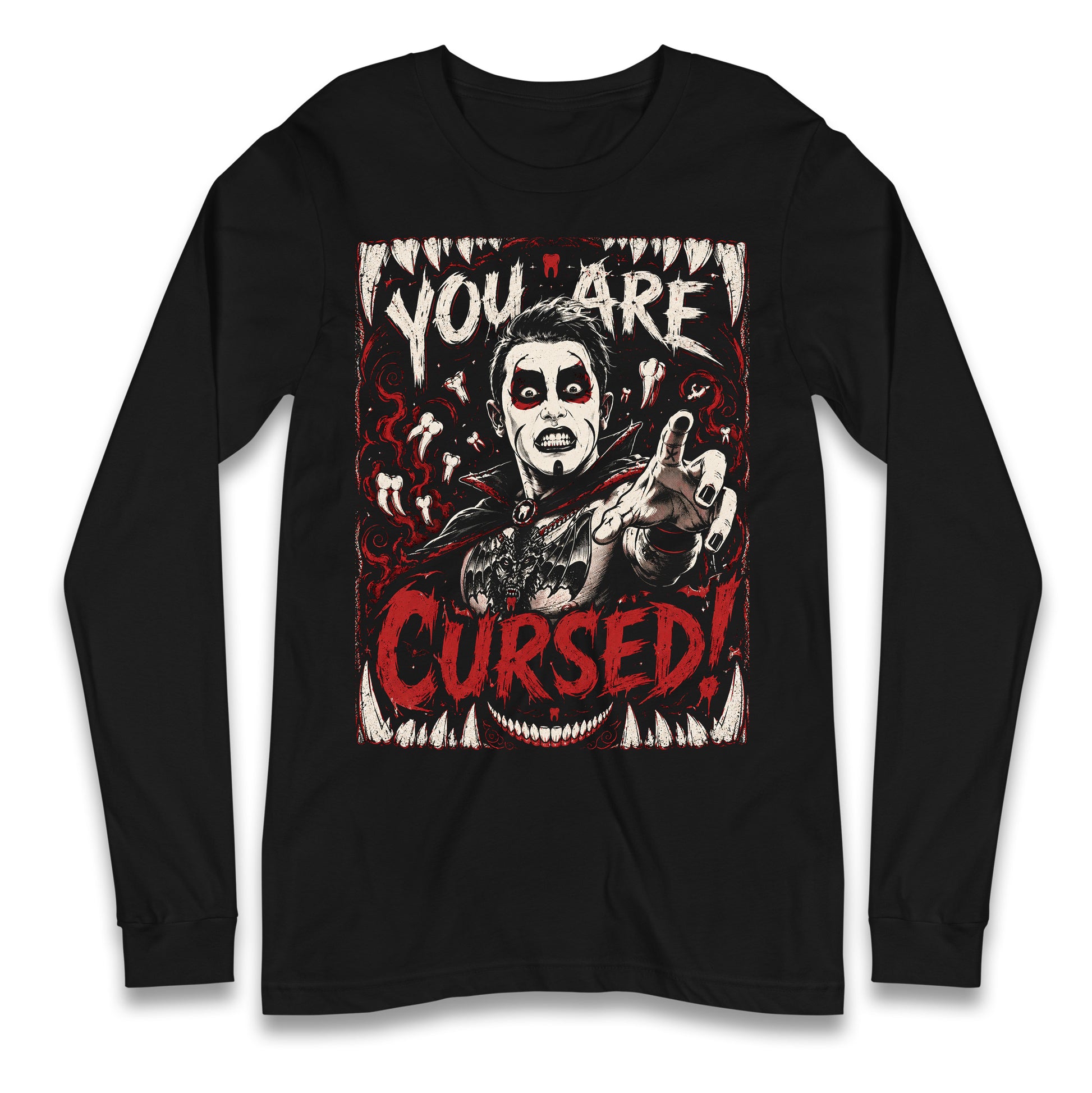Danhausen You Are Cursed Pro Wrestling Longsleeve T Shirt