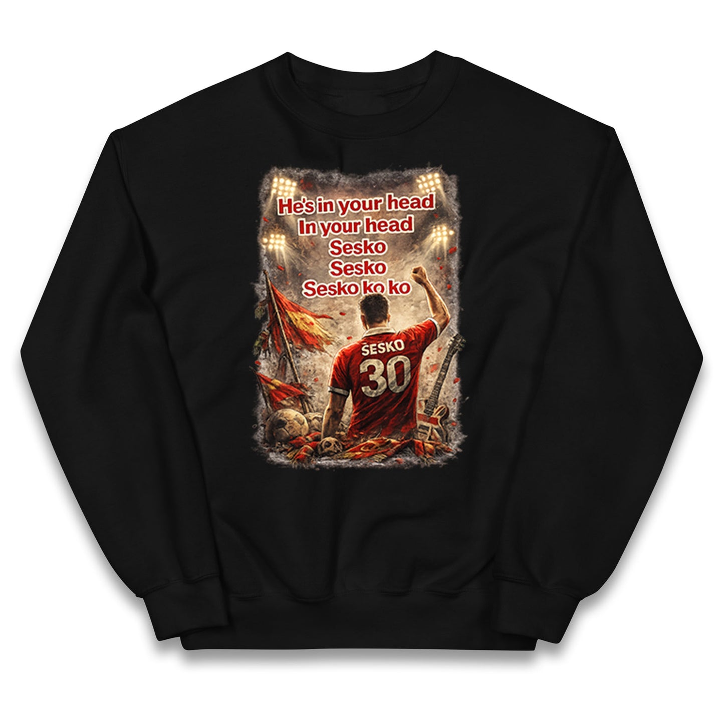 He's in Your Head in Your Head Sesko Sesko Sesko ko ko Kids Jumper