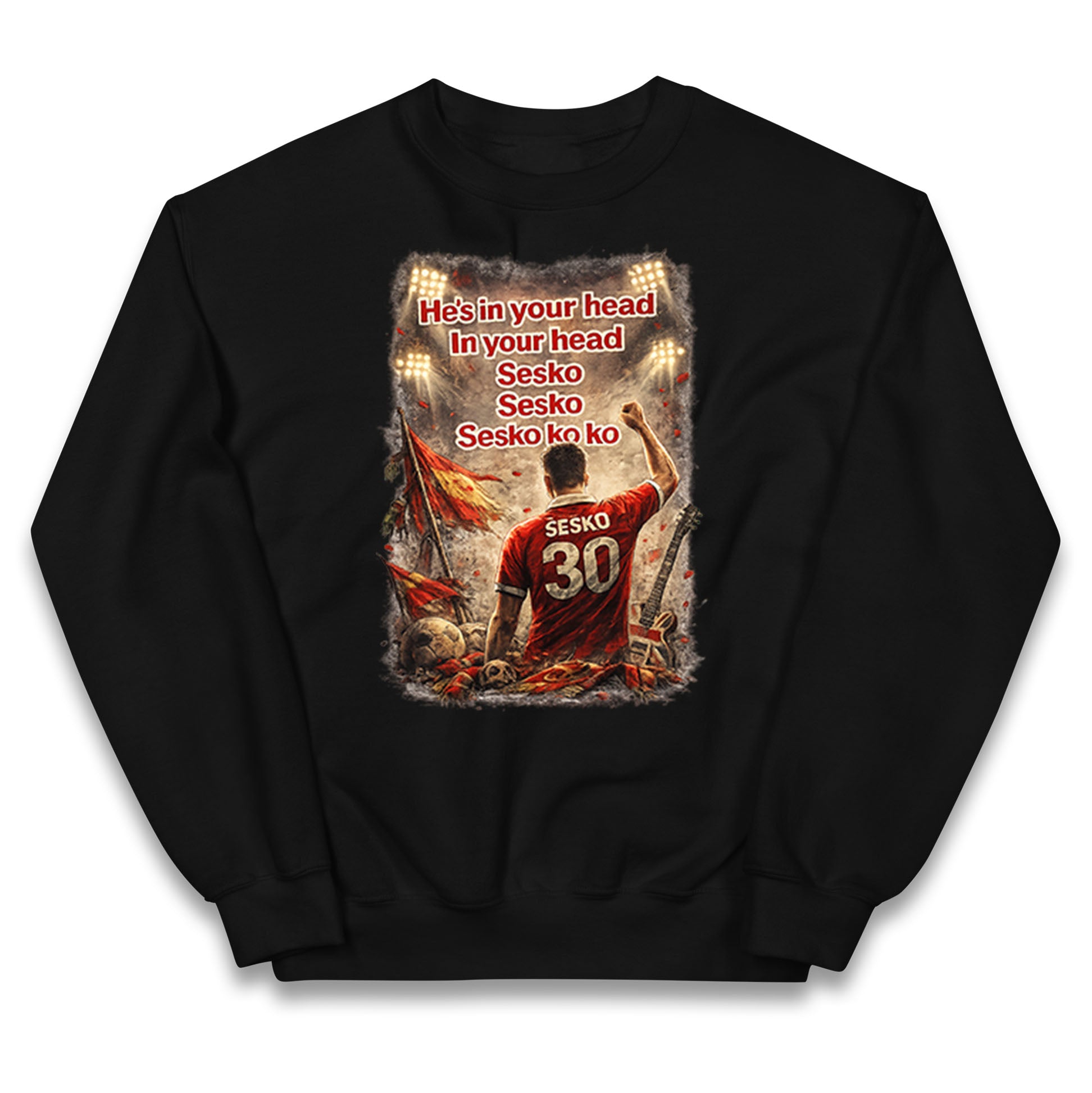 He's in Your Head in Your Head Sesko Sesko Sesko ko ko Kids Jumper