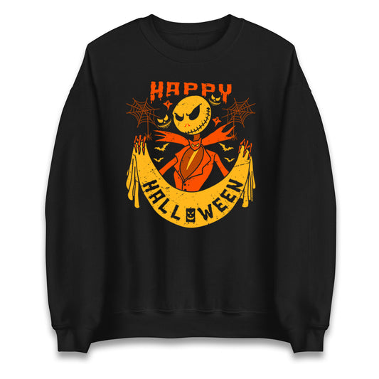 Jack Skellington Happy Halloween Unisex Sweatshirt