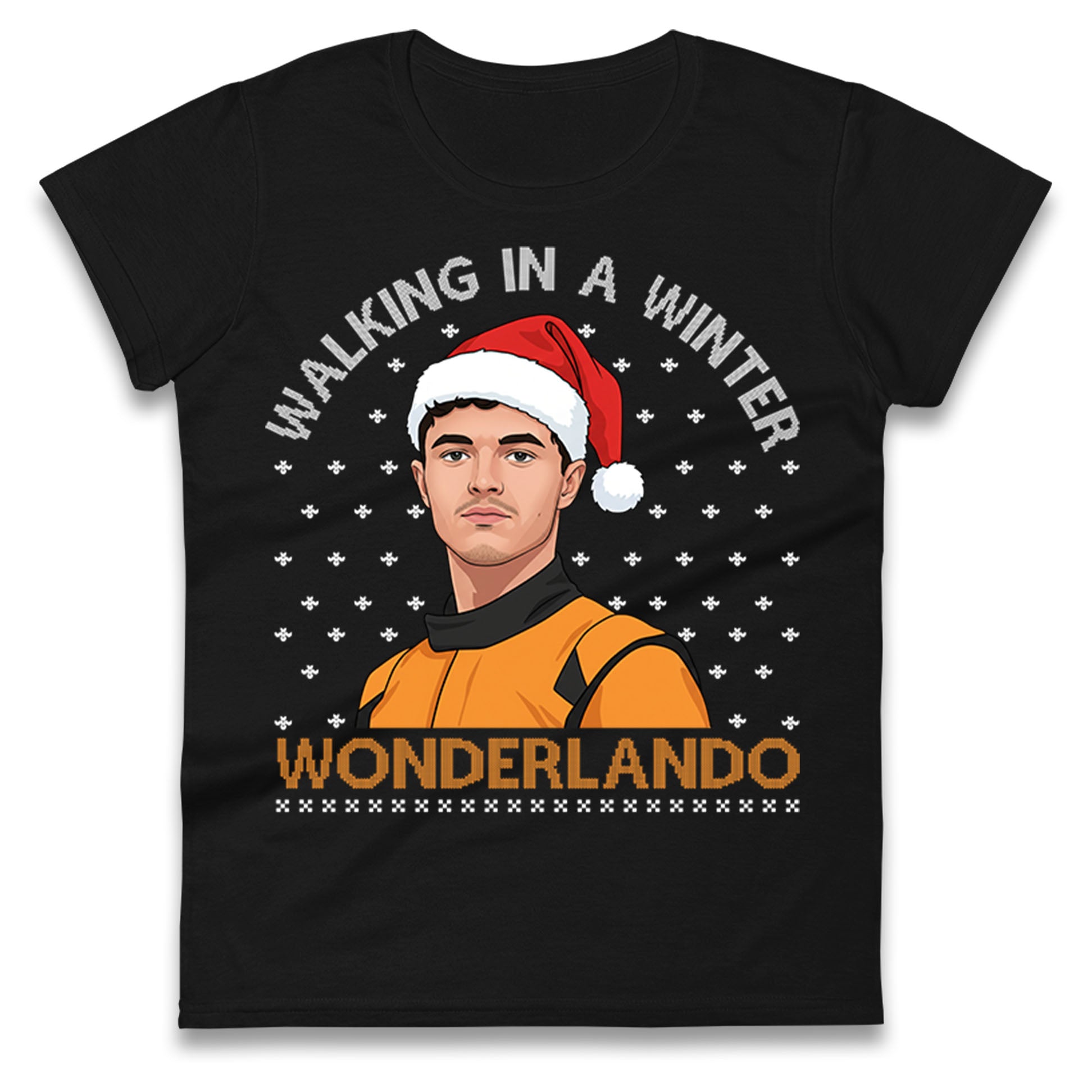 Lando Norris Christmas Ladies T Shirt
