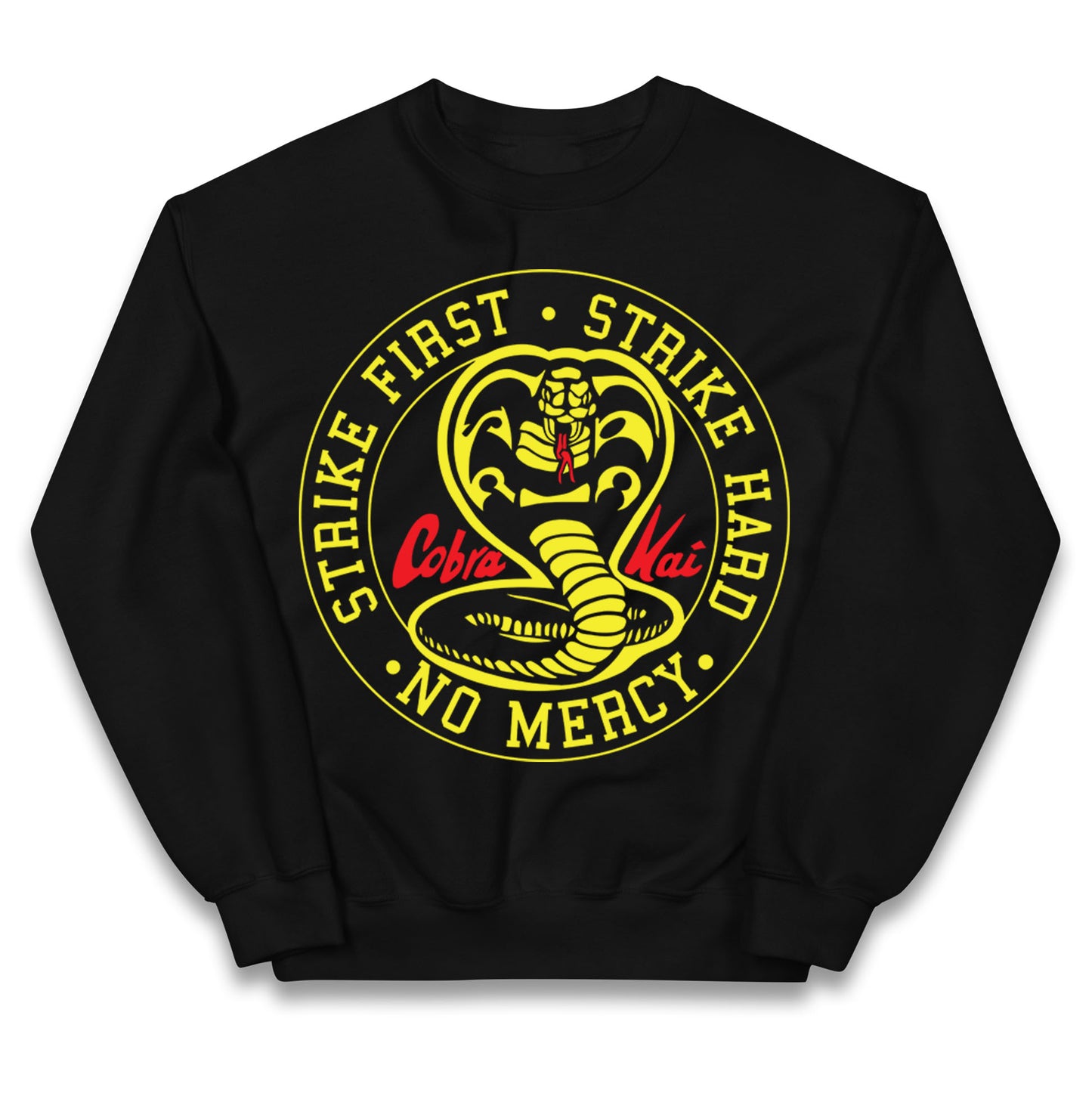 Cobra Kai Strike First Strike Hard Kids Jumper