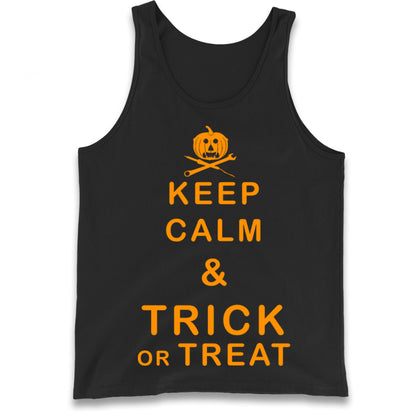 Keep Calm And Trick Or Treat Tank Top
