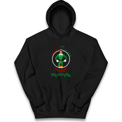 Christmas Patrick Baynham Elf Kids Hoodie