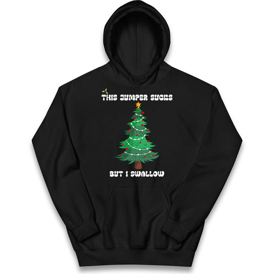I swallow Christmas Kids Hoodie