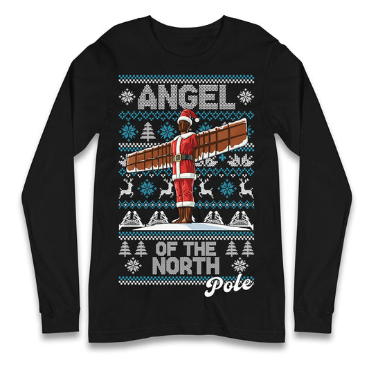 Angel Of The North Pole Christmas Longsleeve T Shirt