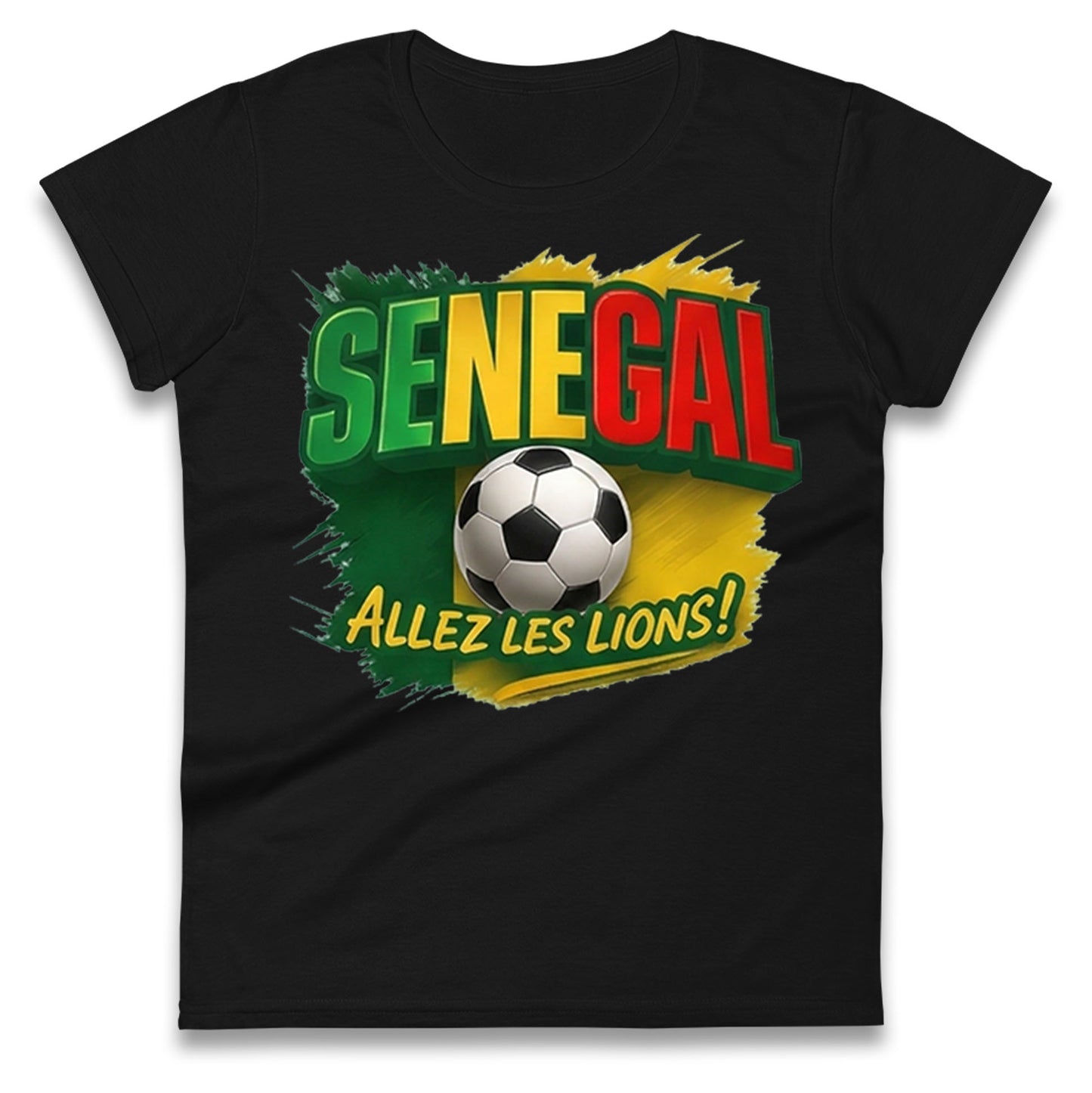 Senegal Retro World Cup Ladies T Shirt