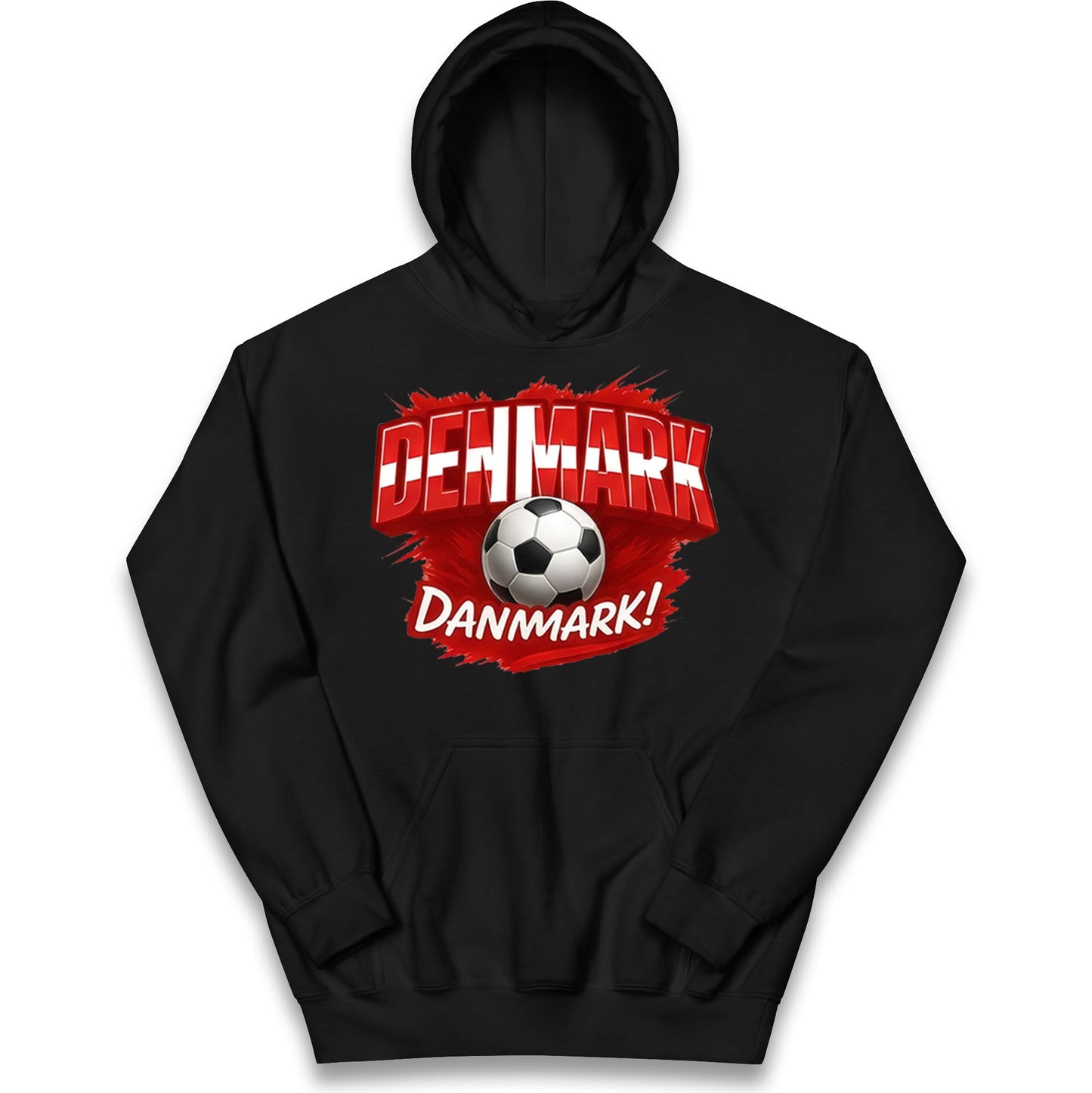 Denmark Retro World Cup Kids Hoodie