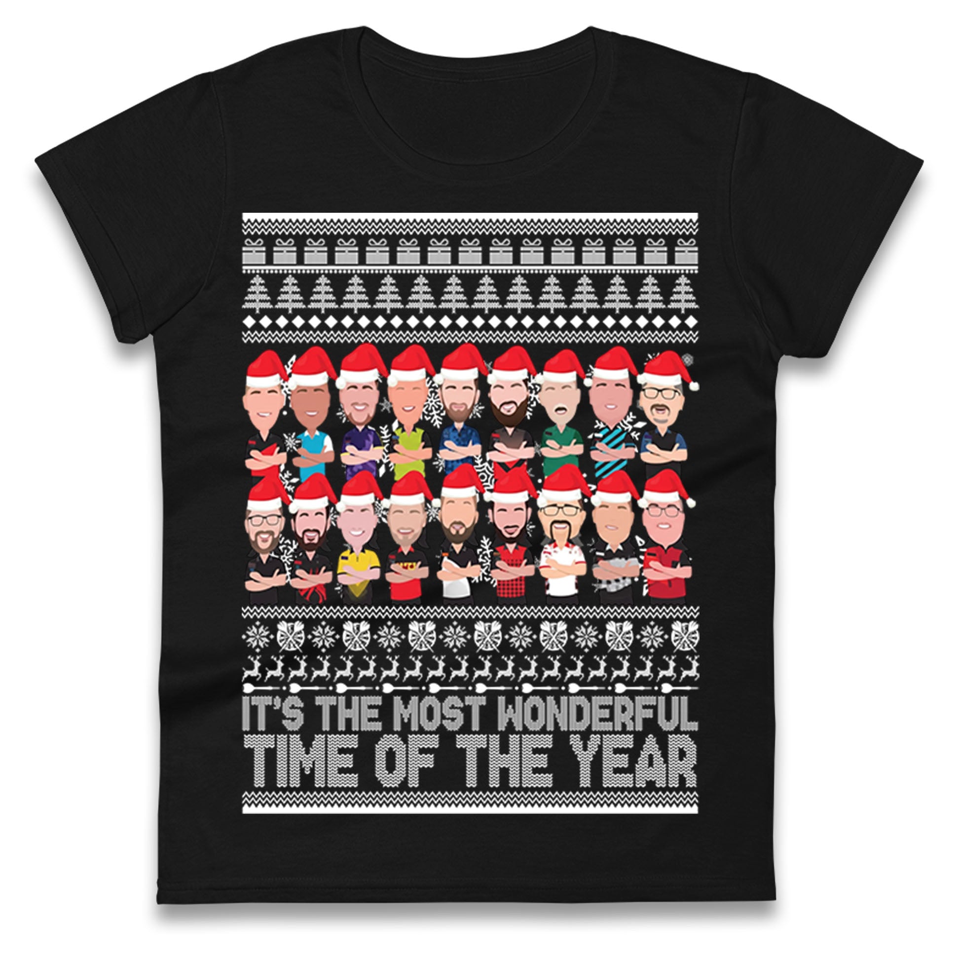 Darts Christmas Ladies T Shirt
