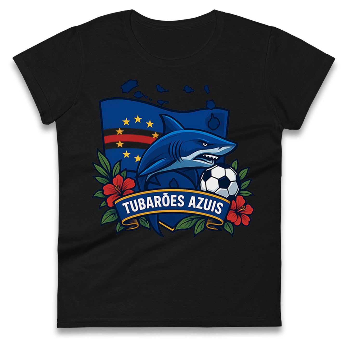 Cape Verde Football Ladies T Shirt