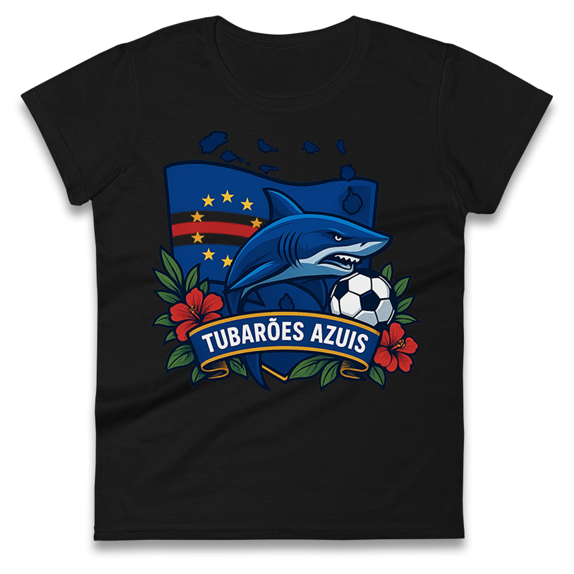 Cape Verde Football Ladies T Shirt