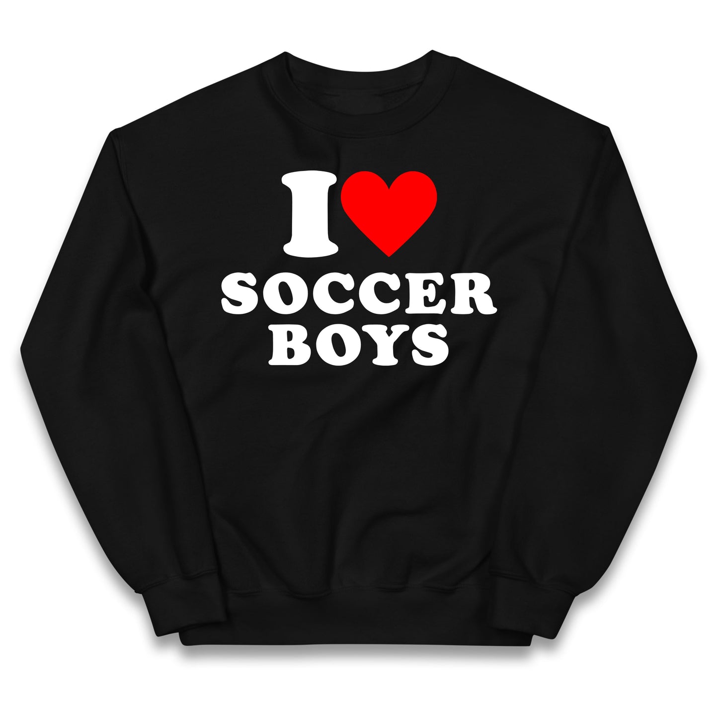 I Love Soccer Boys Kids Jumper