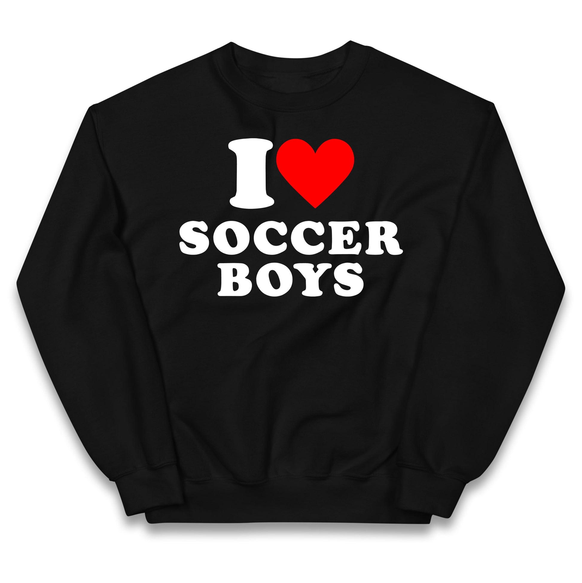 I Love Soccer Boys Kids Jumper