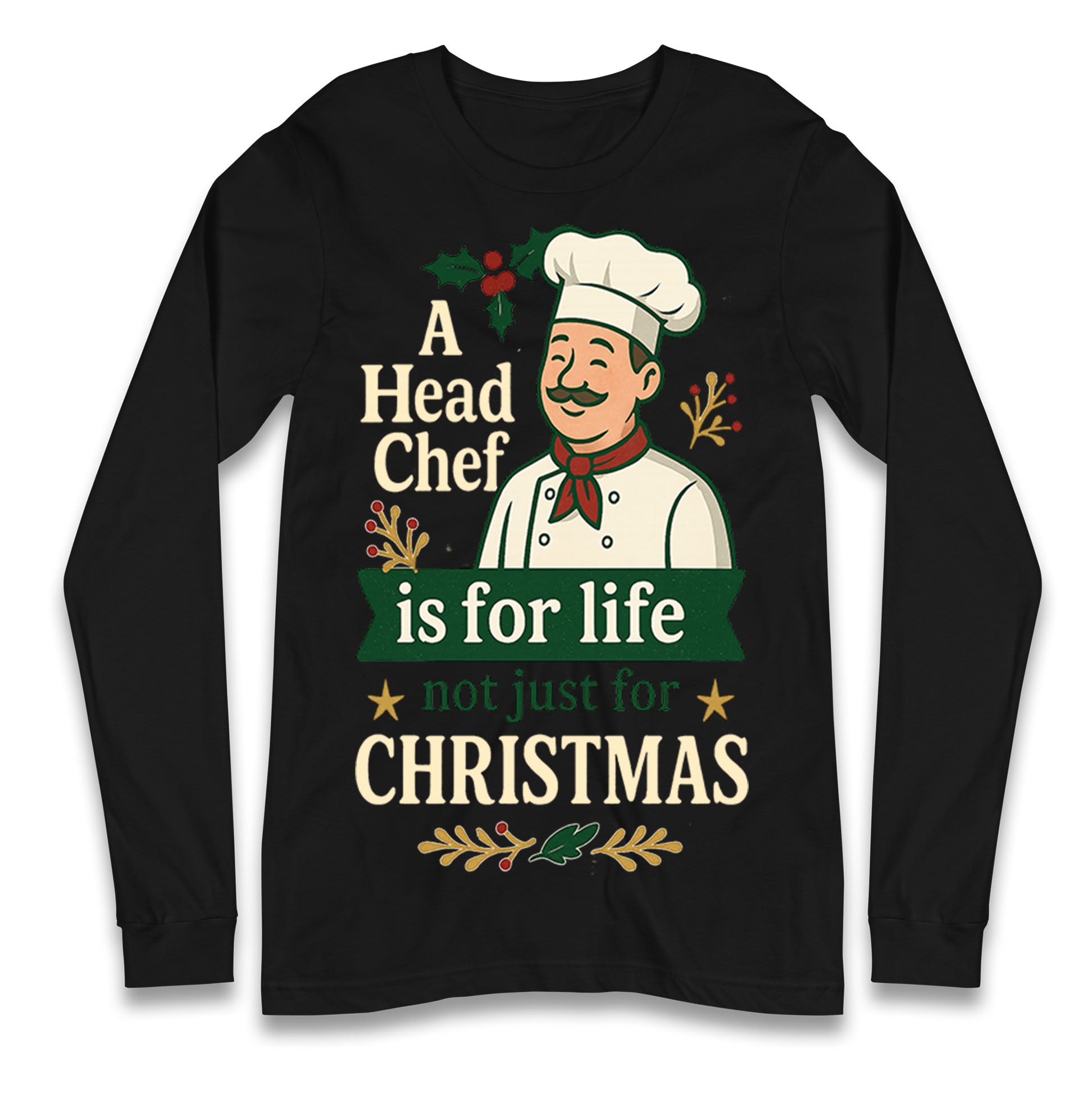 Head Chef Christmas Longsleeve T Shirt