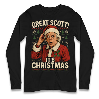 Back to the Future Doc Brown Longsleeve T Shirt 